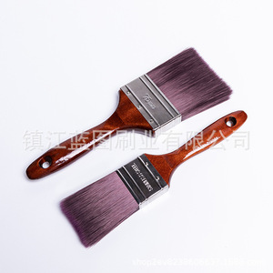 Brochas planas para pintar con fibra abrasiva de pelo de mascota, mango de Hemu, 13-19mm, origen Zhenjiang, para cepillado y limpieza - Product Image 3