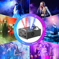 Machine à fumée réglable à double tube 2000W DMX512 13CH Machine à fumée 8+8 RGB 3 en 1 LED Colorée DJ Scène de mariage Pulvérisation