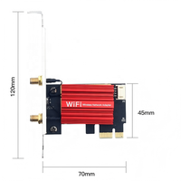 Tarjeta de Red Inalámbrica PCI-E de 1200 Mbps para Escritorio, 802.11AC de Doble Banda AC1200, Chipset RTL8822CE, Dongle Combinado Wifi y Bluetooth para Computadora
