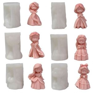 Princess Girl Candle Mold Plaster Doll Plaster Diffuser Stone Aromatherapy Decoration Mold - Product Image 2