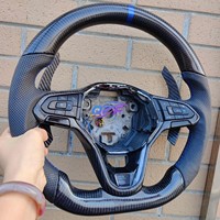 Volant en fibre de carbone pour Volkswagen Glotion Golf MK 6 7 7.5 GTI GTD GTE R Pol Passat B8 R Polo Volant en cuir