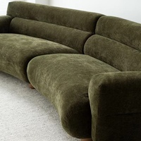 Canapé design moderne canapés en tissu canapé de salon de luxe confortable mobilier d'intérieur pour la maison canapés en velours vert pour la maison de luxe