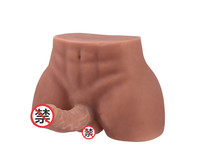 Poupée Masturbatrice Réaliste pour Femmes, Demi-Corps 3,6 kg avec Grand Godemichet, Jouets Sexuels