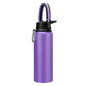 <strong>Quench</strong> 40oz 304 SS Vacuum Insulated BPA Free Water <strong>Bottle</strong> Leak Proof Personalizable with Paracord Handle - Product Image 4