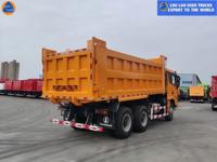 Camion benne minier Shacman 8X4 d'occasion X3000 34.17-44.09T Euro 2 Diesel avec caméra arrière pour le transport de charbon et de sable