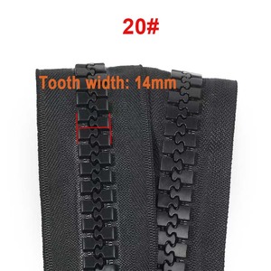 Grand sac à <span class=keywords><strong>fermeture</strong></span> <span class=keywords><strong>éclair</strong></span> en plastique à <span class=keywords><strong>double</strong></span> extrémité ouverte 20 #30 # <span class=keywords><strong>fermeture</strong></span> <span class=keywords><strong>éclair</strong></span> en résine à grandes dents matériau écologique - Product Image 2