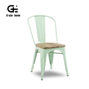 Empilable pour gagner de la place contemporain fritz bistrot en métal dinant la chaise - Product Image 3