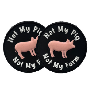 Écusson promotionnel personnalisé en PVC souple 2D avec fermeture auto-agrippante, motif floral alphabet 3D en relief, pour sacs et chapeaux - Product Image 5