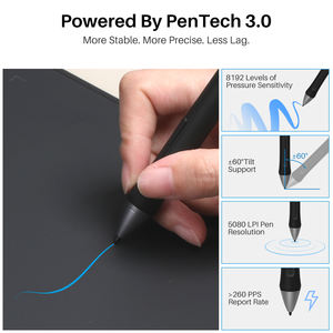 Huion H1061P tarafından desteklenmektedir PenTech 3.0 8 programlanabilir basın tuşları çizim dijital Tableta Grafica için tasarımcı - Product Image 6