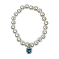 Collier pour animaux de compagnie en fausses perles de style princesse en forme de cœur pour chats et chiens, toutes saisons