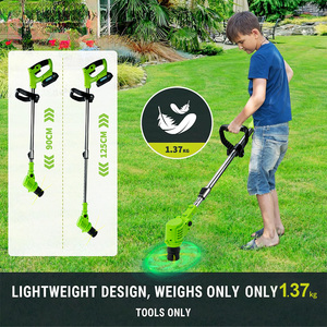 Cordless Industrial <b>String</b> Grass Trimmer Edger 8 Replacement Spools Battery Powered 2-Stroke Auto Line Feed for <b>Garden</b> GT4007 Ba - Product Image 5
