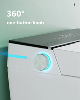 Placard d'eau intelligent de petite taille salle de bain capteur automatique monté au sol une pièce commode de toilette intelligente