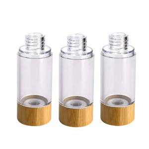 Biodegradável Bambu Cosméticos Embalagem 15ml 30ml 50ml Airless Loção Bomba Garrafa Flacon Pompe Sans air - Product Image 6