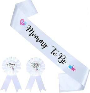 Écharpe de révélation de sexe pour future maman, cadeaux et décorations pour fête de baby shower, <span class=keywords><strong>annonce</strong></span> de <span class=keywords><strong>grossesse</strong></span> - Product Image 5