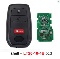 Llave Inteligente Universal Lonsdor LT20-10 con Carcasa, Chip 8A+4D para T-oyota Lexus Board 3041, Compatible con K518 Pro, K518ISE y KH100+