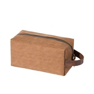 Custom Logo Men's PU Large Capacity Waterproof <b>Storage</b> Bag Portable Square <b>Toiletries</b> and Cosmetics Travel Makeup Bag - Product Image 3