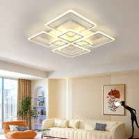 Lustre de plafond LED blanc moderne en acrylique, design floral, pour la maison