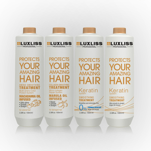 Traitement à la kératine en marque propre Luxliss Huile capillaire réparatrice Traitement à la kératine pour cheveux Lissage brésilien Nano Kerain - Product Image 4