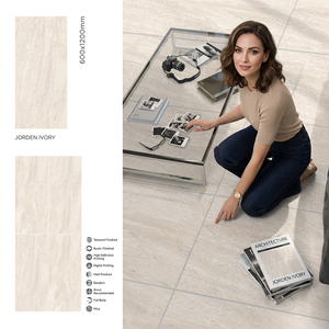 Carreaux de mur de sol en porcelaine polie de 600x1200mm à haute brillance pour salle de bain extérieure-Fabriqué à Foshan - Product Image 5