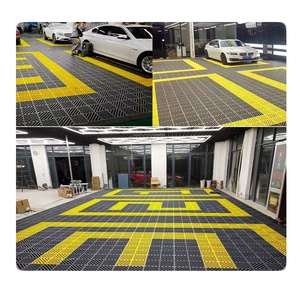 Rejilla de Drenaje Moderna Antideslizante de PP con Sistema de Encaje para Lavado de Autos, Placas de Cubierta para Canales de Drenaje - Product Image 3