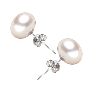 Wholesale <strong>Huggie</strong> S925 Sterling <strong>Silver</strong> Natural Fresh Water Fine Jewelry Stud Pearl Earrings for Women - Product Image 1