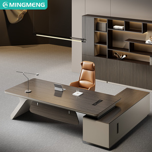 Manager Supervisor Office Desk and Chair Office Furniture Simple Luxury Office Desk and Chair Combination Customizable Size - Product Image 4