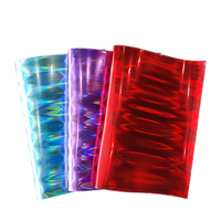 Vente en gros de faux cuir écologique et imperméable en faux cuir synthétique irisé holographique au laser pour sacs de voitures