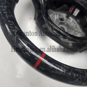Volante Deportivo de Fibra de Carbono Forjado con Franja Roja Superior para BMW Serie G, M3 G20 G30 G80 M4 G82 M5 CS - Product Image 4