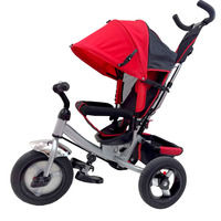 Helikopter roda tiga hitam untuk anak, Pedal dan kaki bertenaga bingkai baja Model untuk anak laki-laki dan perempuan umur 3-6 tahun