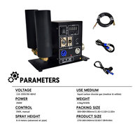 Topflashstar Co2 Jet Fog Machine DMX512 Smog Machine Équipement d'effet de scène Machine à fumée Événements de fête Concert