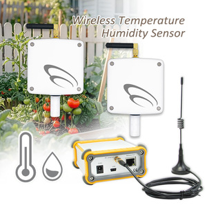 2 ensembles de passerelles sans fil multipoints pour la température et l'humidité, moniteur d'environnement intelligent pour la culture de légumes en serre - Product Image 1