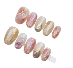 Juego de 10 <span class=keywords><strong>Uñas</strong></span> Postizas Largas con <span class=keywords><strong>Relieve</strong></span> <span class=keywords><strong>3D</strong></span> <span class=keywords><strong>en</strong></span> Forma de Almendra, <span class=keywords><strong>Uñas</strong></span> Postizas de Alta Calidad y Lujo para Dedos, Diseños Modernos y a la Moda - Product Image 1