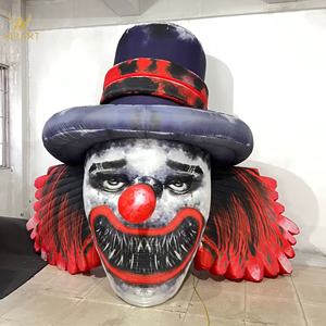 Tête de clown gonflable drôle, image de clown gonflable d'Halloween pour la décoration d'intérieur - Product Image 4