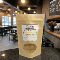 Sachets Doypack en Papier Composite Premium avec Fenêtre Transparente, Anti-humidité, pour Grains de Café, Aliments pour Animaux, Conservation de la Fraîcheur