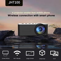 Nouveau style JHT100 Mini projecteur 1080P pris en charge Mobile vidéo Home cinéma Portable Wifi sans fil miroir Android Smartphone