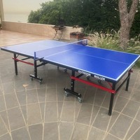 Tables de tennis de table extérieures professionnelles avec filet de ping-pong à pince rapide Assemblage facile de 10 minutes Table de ping-pong