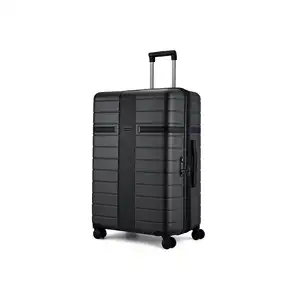 High-End Wheel Materials Suitcase Luggage Secure Handle Locking System Black Suitcase 28 Inch Luggage