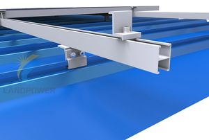 Kunci Klip Atap Lembaran Timah Aluminium 406/Klem Kelim Berdiri untuk Panel Fotovoltaik Pemasangan Atap Logam Kelim Berdiri - Product Image 5