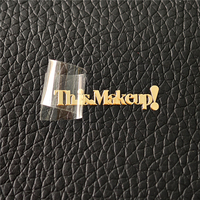 Etiquetas Metálicas Doradas Electroformadas Delgadas Personalizadas BOTU, Calcomanías en Relieve con Logotipo 3D, Adhesivos Metálicos de Níquel con Adhesivo 3M
