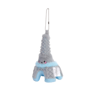 Ciondolo in peluche a forma di torre personalizzato, prodotto in fabbrica, colorato, a forma di torre dei cartoni animati, ciondolo morbido per borsa, ciondolo imbottito a forma di torre simbolo. - Product Image 1