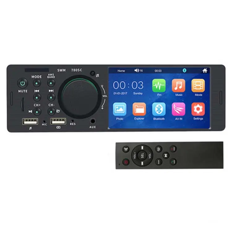 HINZ CAR AUDIO WITH TF USB CAR STEREO MP5 PLAYER WITH 4.1'' TFT PANEL LED PANEL CAR STEREO