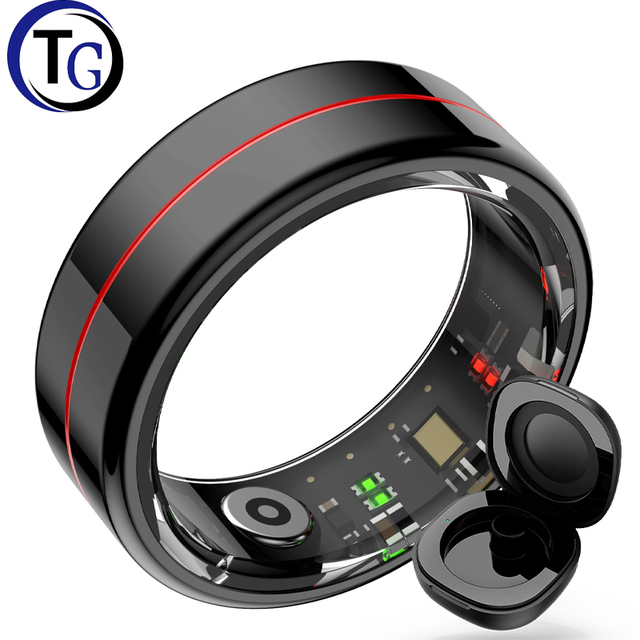 New R04 Smart Ring Android IOS App Control Heart Rate Blood Oxygen Sleep Monitoring Remote Control Camera Step Calorie Sports