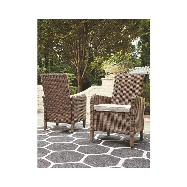 Wicker outdoor table and chair set rattan garden dining table