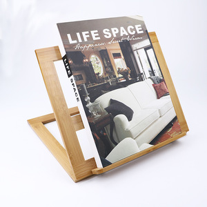 Factory Cheap Foldable Desk Natural Bamboo Book Stand for Reading