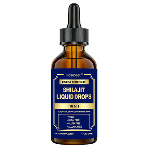 Rosebest Formula Personalizzata <span class=keywords><strong>di</strong></span> Estratto Naturale <span class=keywords><strong>di</strong></span> Erbe, 500mg <span class=keywords><strong>di</strong></span> Resina <span class=keywords><strong>di</strong></span> Shilajit in Gocce Liquide, Integratore Energetico per Uomini e Donne - Product Image 1