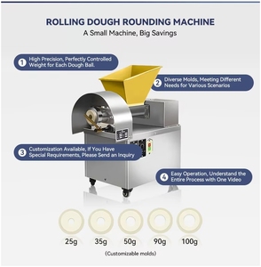 Mini Semi Auto Bun <b>Pizza</b> Bread Cake <b>Dough</b> Maker Full Automatic Divider Rounder Roller Machine Bakery Cortadora <b>Buy</b> <b>Dough</b> Divider - Product Image 2