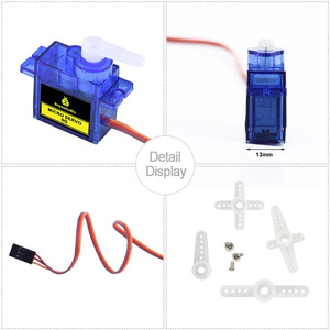 마이크로비트용 아두이노 로봇용 PH2.54 커넥터가 있는 <span class=keywords><strong>3</strong></span> PCS 키에스튜디오 MINI SG90 9G 90 도 서보 모터 블루 - Product Image 4