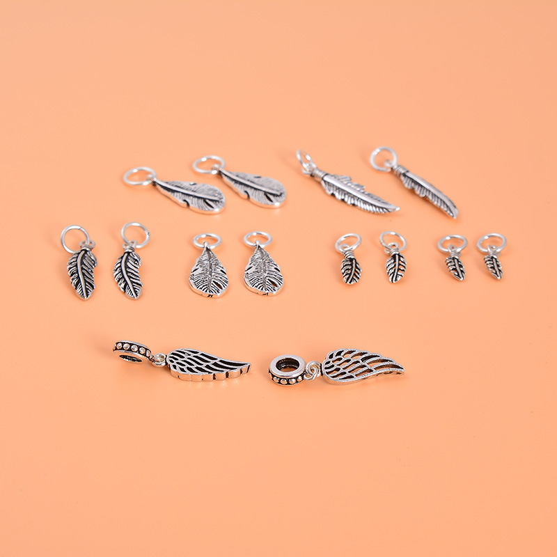 Fashion Various Styles Feather Pendant 925 Sterling Silver