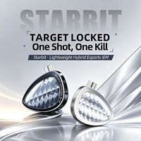 KZ Starbit IEM pour le gaming FPS, écouteurs intra-auriculaires avec micro, 1DD+1BA
