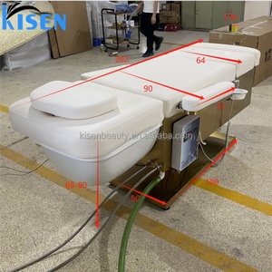 Kisen Salon <b>Full</b> <b>Set</b> Electric Head Spa Hair Shampoo <b>Bed</b> With Pedicure Foot Massage Chair <b>Bed</b> With Pedicure Basin - Product Image 3